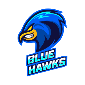 Water Polo Club Blue Hawks Water Polo official logo.